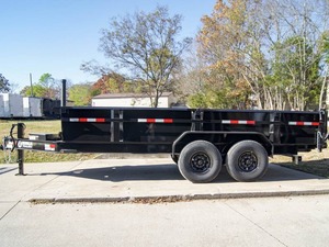 Meilleure offre 7x16 Gorilla Telescopic IBeam Dump Trailer with 2ft Sides (2) 7K Axles and Gear/Motor Core Components for Farm Use - Product Image 2