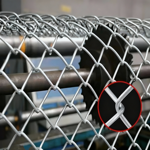 سياج شبكي حلزوني من الفولاذ المجلفن كهربائياً ومعالج حرارياً 2×2.65 مم 3 أقدام × 8.5 متر شديد التحمل مع إطار مطلي بالبودرة والبلاستيك مضاد للتسلق - Product Image 4