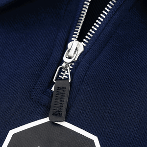 Sweat-shirts zippés 100% coton de haute qualité pour hommes Logo 3D personnalisé imprimé thermique teint uni pour la saison d'hiver - Product Image 5