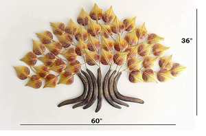 Decorative <b>Metal</b> Big Folding Tree <b>Wall</b> <b>Art</b> Handcrafted Nature Inspired <b>Wall</b> Decor - Product Image 5