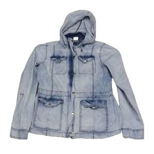 Chaquetas Vaqueras Cortas de Primavera/Otoño para Mujer, Chaqueta Vaquera Informal de Color Sólido con Lavado Ácido, Chaqueta Unisex de Algodón de Corte Ajustado - Product Image 1