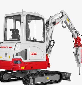 Miniexcavadora de cadenas Takeuchi TB225 de 3.5 toneladas, usada/nueva, con bomba diésel KOOP/KYB y motor Bosch Rexroth, alto momento de carga. - Product Image 6