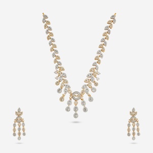 Zircon Necklace 190380 Elegant <b>Wedding</b> <b>Accessory</b> with Dazzling Zircon Stones - Product Image 1