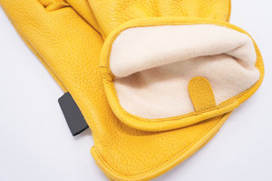 ถุงมือขับรถหนังเกรดพรีเมียม ลายหนังแท้ บุซับในอุ่นสำหรับฤดูหนาว แบบ OEM - Product Image 5