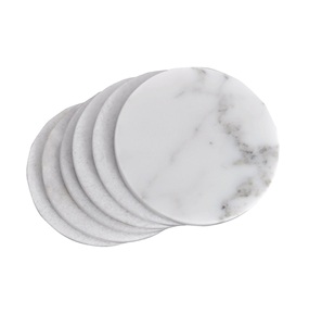 Sous-verres de thé en marbre de forme carrée de qualité durable marbre avec sous-verres décoratifs en bois de conception simple à un prix abordable - Product Image 6