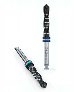 Brocas de irrigación externa para implantes dentales de 3,2 mm, acero inoxidable negro recubierto, endurecido, mayor duración, manual, reutilizable, para cirugía - Product Image 1