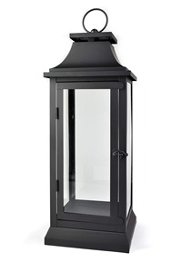 Farol de Pie Grande de Metal Negro para Interiores y Exteriores, Portavelas para Huracanes, Decoración Navideña Tradicional y Transicional, Resistente al Calor - Product Image 5