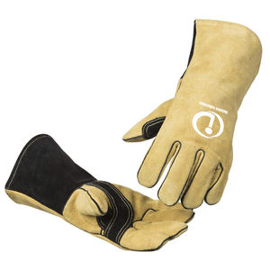 ถุงมือเชื่อมสำหรับผู้ใหญ่ย้อมสีผิวเรียบสีดำและสีผิวสำหรับเยาวชน - Product Image 4