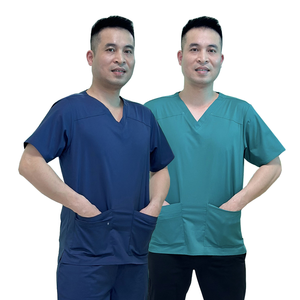 Venta al por mayor de Sao Mai, uniformes de rayón antipolvo, uniformes de enfermera de tela suave para mujeres y hombres, hospitales médicos antiarrugas - Product Image 3