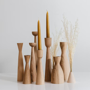 Candelero de madera de diseño creativo de calidad Superior, Color Natural para mesa de comedor o decoración del hogar, última llegada - Product Image 5