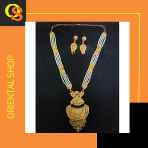 Meilleures ventes Collier Boucles d'oreilles et anneau plaqué or 22 carats serti d'une parure de bijoux de style luxueux à vendre par les exportateurs - Product Image 4