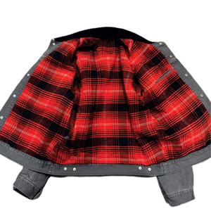 Chaqueta vaquera de moda para mujer, conjunto de dos piezas, corte elástico, botón único, algodón acolchado Reversible, diseño de letras tejidas 2026 - Product Image 4