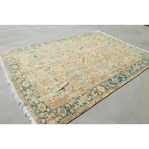 Tapis turc vintage de 7,5 x 10,2 pieds, tapis surdimensionné, tapis persan brun - Product Image 3