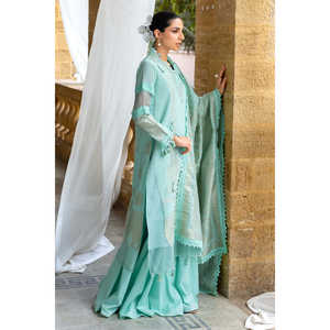 Conjunto de Traje Jacquard de 3 Piezas para Mujer con Dupatta FE-52021 - Product Image 5