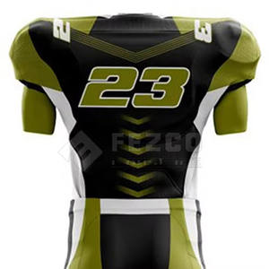 ชุดยูนิฟอร์มอเมริกันฟุตบอลแขนสั้นพิมพ์ลายขายส่ง ระบายอากาศได้ดี คุณภาพพรีเมียม ยั่งยืน สีพื้น - Product Image 5