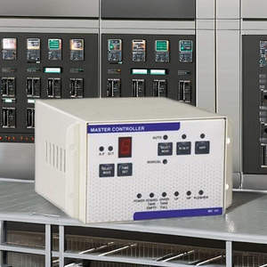 Industrial master controller unit with digital display control buttons and indicator <b>lights</b> used for automation <b>monitoring</b> - Product Image 1