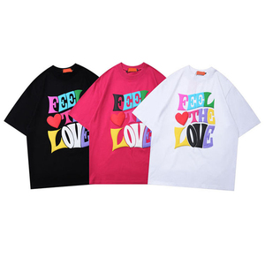 2024 camisetas personalizadas con cuello redondo para hombres diseño superior 3D Puff serigrafía nueva colección con patrón de letras al por mayor - Product Image 6