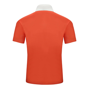 Polo de golf à logo personnalisé 100% polyester séchage rapide respirant noir blanc bande polo régulier de haute qualité polo pour hommes - Product Image 6