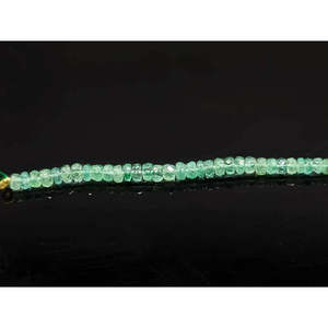 Joyería de Cuentas Facetadas Naturales con Esmeraldas de Zambia, Color Verde Gema - Product Image 4