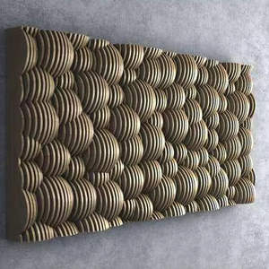 Pièce murale en bois paramétrique 3D de designer Art déco Tête de lit faite à la main pour la décoration d'anniversaire et de mariage - Product Image 6