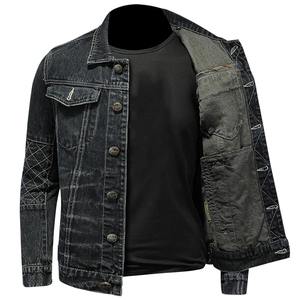 Blouson Bomber Homme Personnalisé en Toile Effet Vieilli Rembourré Hiver Extérieur Zippé Broderie Décoration Avant Style Formel Chauffant - Product Image 1