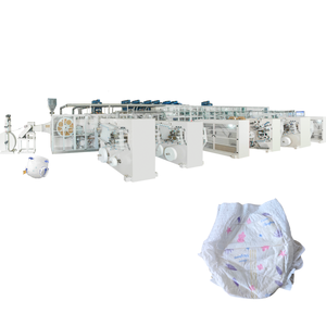 Máquina de fabricación de pañales desechables totalmente automática usada, máquina de fabricación de pañales para bebés - Product Image 6