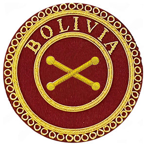2025 Ordre d'Athelstan Porte-épée Tablier Badge Cuir Brodé Type à coudre - Product Image 2