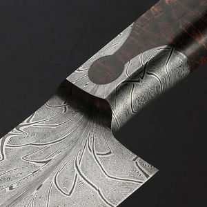 Cuchillo de Chef Burraq Personalizado Hecho a Mano de Acero Inoxidable, Cuchillo Multifuncional con Funda de Madera, OEM/ODM Disponible, para Uso en la Cocina, 10 Pulgadas - Product Image 5