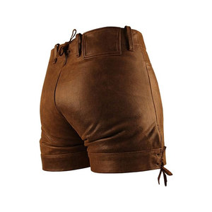 Professional Designed Pakistan Manufacturer Leather <b>Shorts</b> New Solid Color <b>Slim</b> <b>Fit</b> <b>Men</b> Leather <b>Shorts</b> - Product Image 6