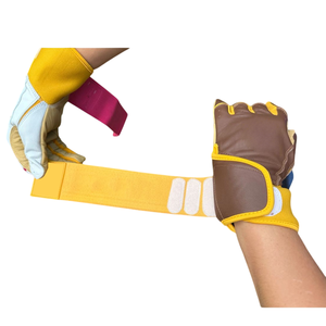 ถุงมือตีเบสบอลผสมสีขาวและชมพูถุงมือฝึกตีลูกบอลซอฟต์บอล - Product Image 4