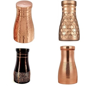 ขวดเพชรพร้อมแก้วทองแดงบริสุทธิ์ดีไซน์โบราณสีดำออกซิไดซ์มาใหม่ - Product Image 4