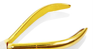 Pince à cuticules D-04 lames tranchantes en acier métallique 4 "manucure pédicure pince à cuticules pour ongles à ressort unique pour la beauté avec Logo - Product Image 6