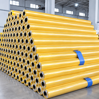 Bâche en polyester enduit de PVC haute résistance pour rideau latéral de camion coulissant, tissu imperméable et résistant aux déchirures pour rideau de remorque