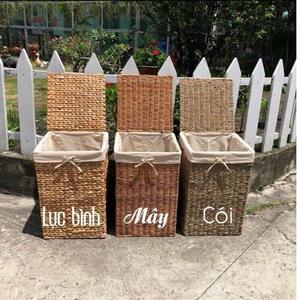 Handcrafted Multi-Purpose Storage Bin Square Natural Seagrass Organize Storage Baskets <b>Household</b> <b>Items</b> with Style - Product Image 1