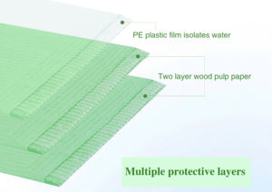 하이 퀄리티 3 단 치과 턱받이 구강 치료 장비 및 액세서리 1 단 필름 목재 펄프 종이 수동 전원 - Product Image 4