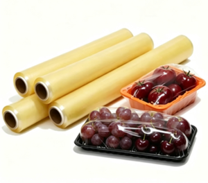 Fresh Keeping Cling Film <strong>Roll</strong>, Food Grade Plastic Wrap for <strong>Fridge</strong> Storage and Leftover Protection - Product Image 2