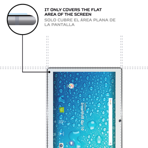 Protector de pantalla ANTISHOCK para tableta Mediacom SmartPad Go 10, legibilidad y durabilidad mejoradas - Product Image 4