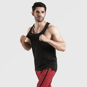Débardeur de fitness pour hommes personnalisé, séchage rapide, respirant, en polyester, anti-rétrécissement, durable, grandes tailles, marque OEM personnalisée, vente en gros - Product Image 5