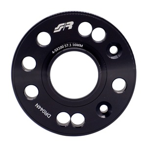 สเปเซอร์อะลูมิเนียมสีดำ 2 ชิ้น 16 มม. 4-5x100 ฮับ 57.1 - Product Image 2