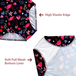 Maillots de bain une pièce pour filles UPF 50 + pour l'été Maillot de bain de plage à séchage rapide Maillot de course à bretelles croisées pour 2 à 10 ans - Product Image 5