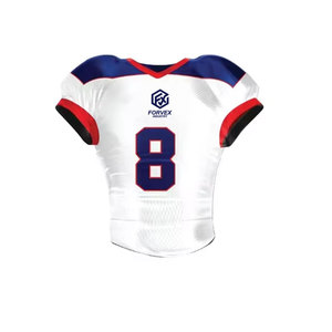 ชุดยูนิฟอร์มอเมริกันฟุตบอลแขนสั้น คุณภาพสูง ผลิตตามสั่ง ระบายอากาศได้ดี น้ำหนักเบา พร้อมโลโก้สั่งทำ ผ้าโพลีเอสเตอร์ 100% - Product Image 5