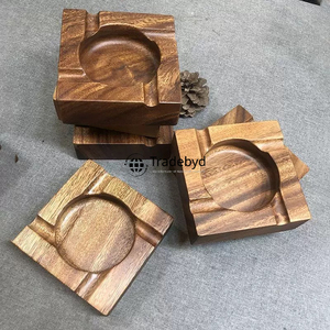 Cenicero de madera Tradebyd, Cenicero de madera hecho a mano Natural, elegante soporte para fumar, regalo perfecto para hombres y mujeres - Product Image 4