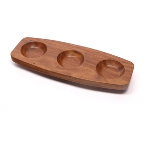 Tableware Catering Decoration Wooden <b>Tray</b> Hot Sale Hand Engraved Decorative Customized Shape <b>Tray</b> - Product Image 2