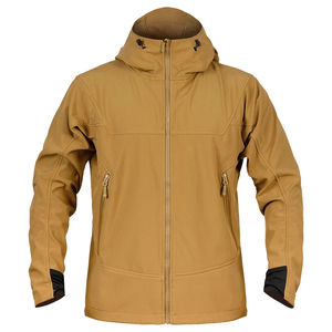 Veste Softshell Unisexe 2025, Couleur Tan, à Capuche, Résistante à l'Eau et au Vent, Anti-Rayures, Doublure en Polaire - Product Image 4