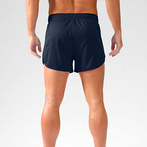 Pantalones cortos deportivos para gimnasio para hombre, tejido de punto transpirable de alta calidad, patrón sólido, bolsillos personalizables, venta al por mayor - Product Image 6