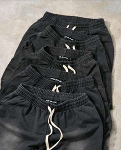 ชุดวอร์มและเสื้อมีฮู้ดผ้าคอตตอนระบายอากาศได้ดีชุดวอร์มสำหรับวิ่งจ๊อกกิ้งและล้างกรดชุดวอร์มโลโก้ได้ตามต้องการ - Product Image 4