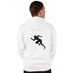 Sudadera con Cierre de Cremallera Running Man, Tela French Terry Antiarrugas, Diseño de Camuflaje, Patrón Sólido, Bordado, Serigrafía - Product Image 1
