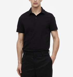 2023 Logo personnalisé broderie motif solide grande taille tricoté Golf sport pour polos anti-rides pour hommes et femmes - Product Image 2