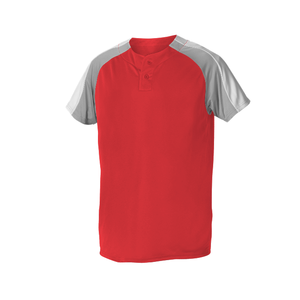 Maillot de baseball personnalisé en gros, séchage rapide, polyester, chemise à boutons partiaux, impression DTF, échantillon de logo, service de dropshipping - Product Image 4