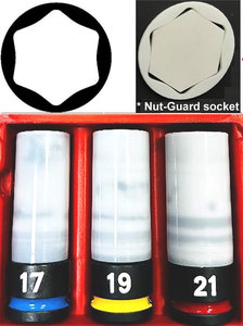 โปร1/2 "2-in-1 NUT-Guard impact deact SOCKET 3ชิ้น/เซ็ตเครื่องมือเกรด ITA DIY ผู้จัดจำหน่ายจากไต้หวัน - Product Image 3